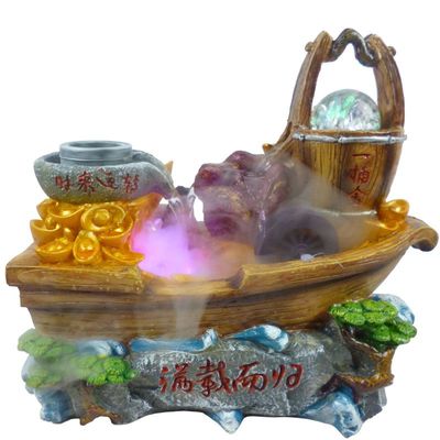 樹脂假山流水工藝品 招財創意辦公室內擺件的完美選擇